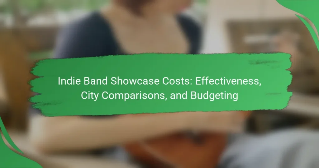 Indie Band Showcase Costs: Effectiveness, City Comparisons, and Budgeting
