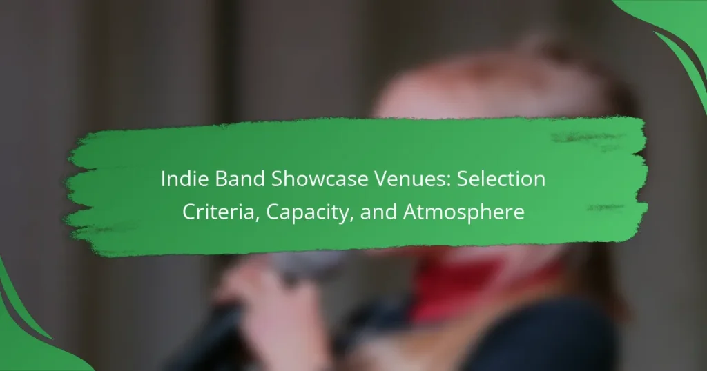 Indie Band Showcase Venues: Selection Criteria, Capacity, and Atmosphere