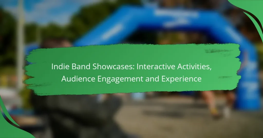Indie Band Showcases: Interactive Activities, Audience Engagement and Experience