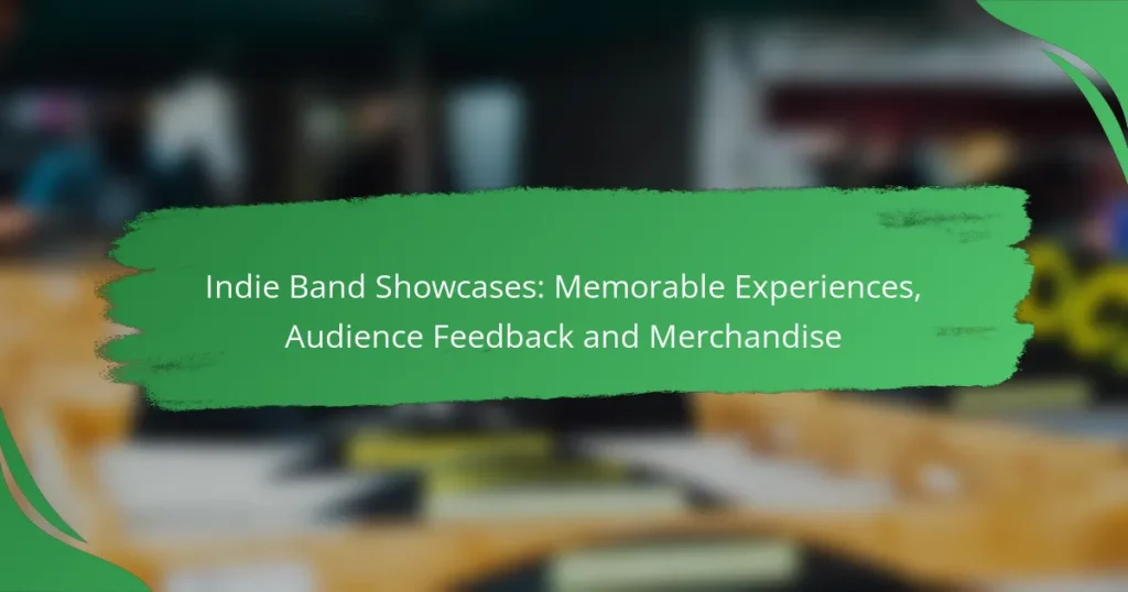 Indie Band Showcases: Memorable Experiences, Audience Feedback and Merchandise