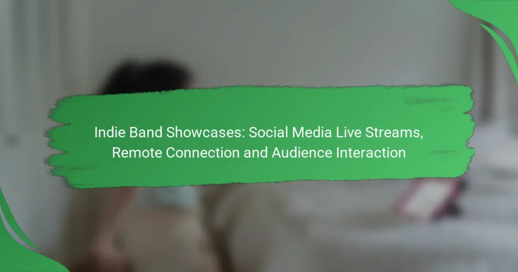 Indie Band Showcases: Social Media Live Streams, Remote Connection and Audience Interaction