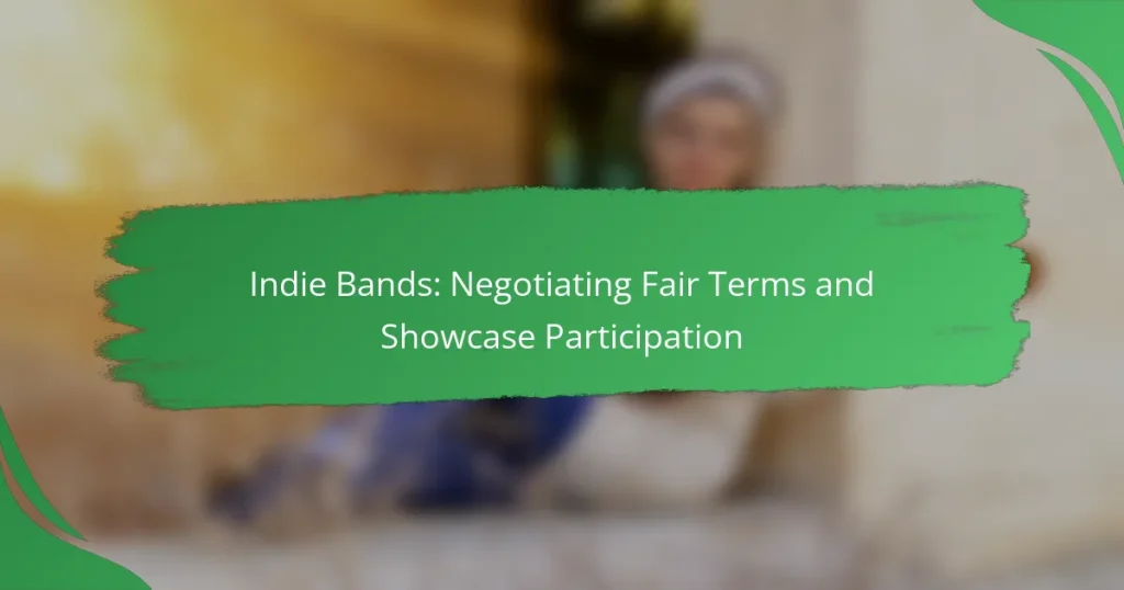 Indie Bands: Negotiating Fair Terms and Showcase Participation