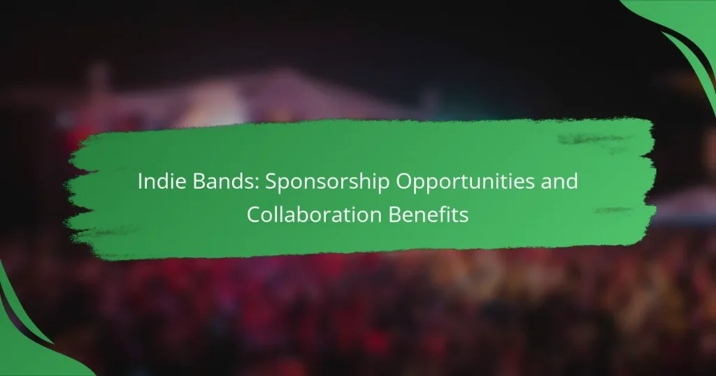 Indie Bands: Sponsorship Opportunities and Collaboration Benefits