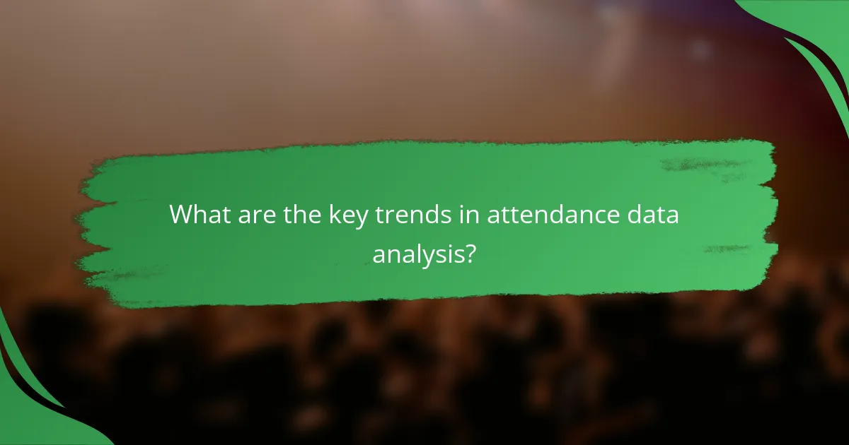 What are the key trends in attendance data analysis?